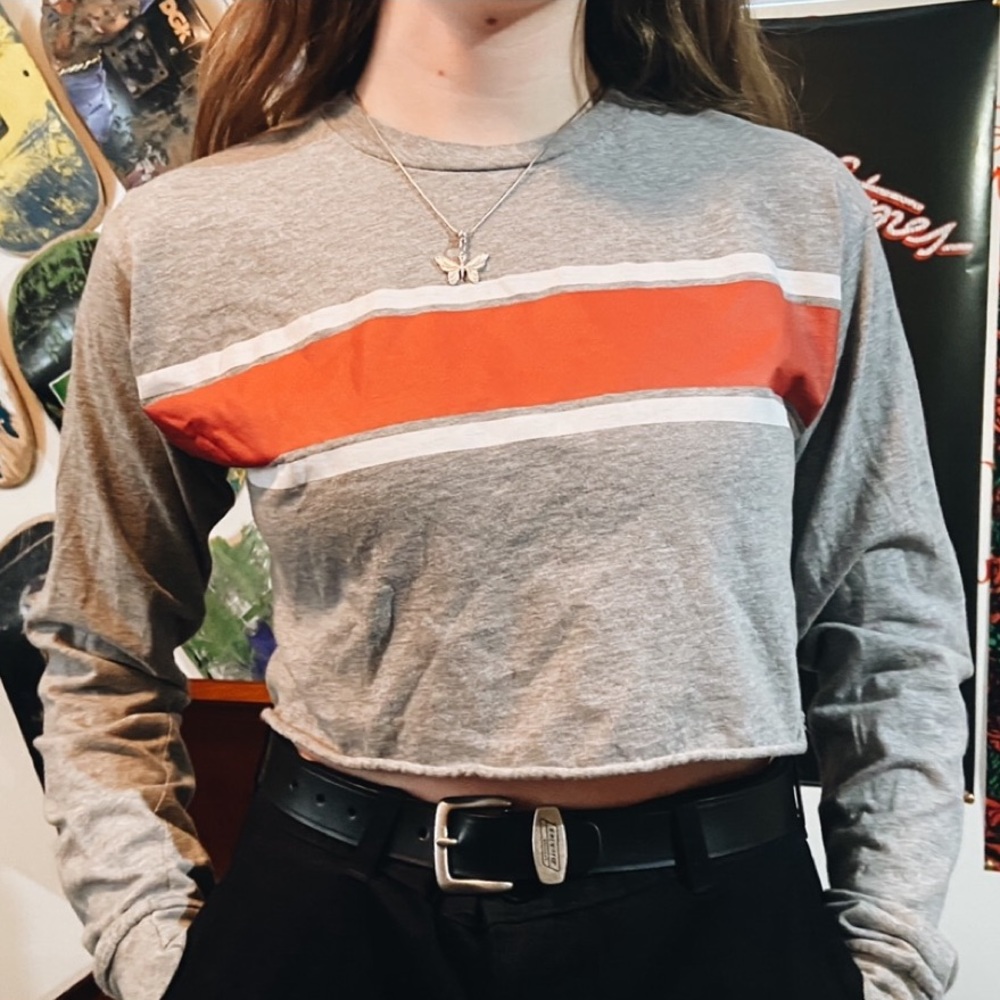 Striped Crop Top